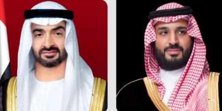 ولي العهد يتلقى التهنئة بعيد الأضحى من رئيس الإمارات (هاتفيًا)