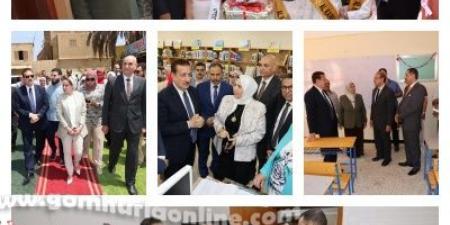 محافظ المنوفية يفتتح مشروعات صحية وتعليمية احتفالاً بالعيد القومي