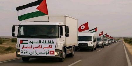قافلة "الصمود" تصل الى الأراضي التونسية