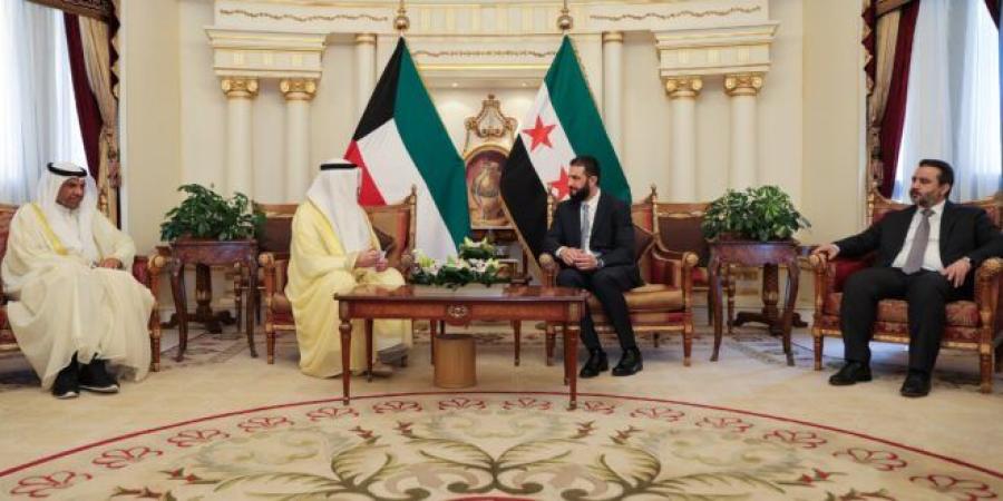 اجتماع موسع للرئيس الشرع ووزير الخارجية مع النائب الأول لرئيس مجلس الوزراء ووزير الخارجية الكويتي