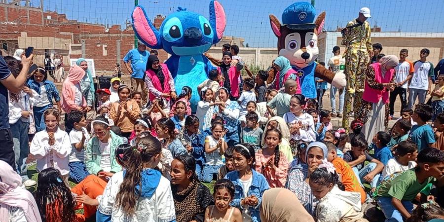  "العيد أحلى"أجواء مبهجة وشخصيات كرتونيه فى مراكز شباب كفر الشيخ 