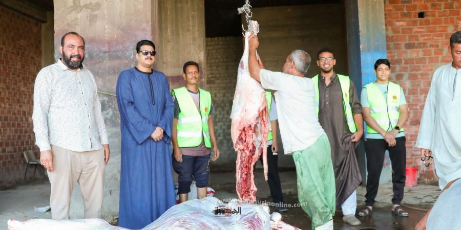 الشعب الجمهوري بقنا يوزع لحومًا بلدية على الأسر الأولى بالرعاية 