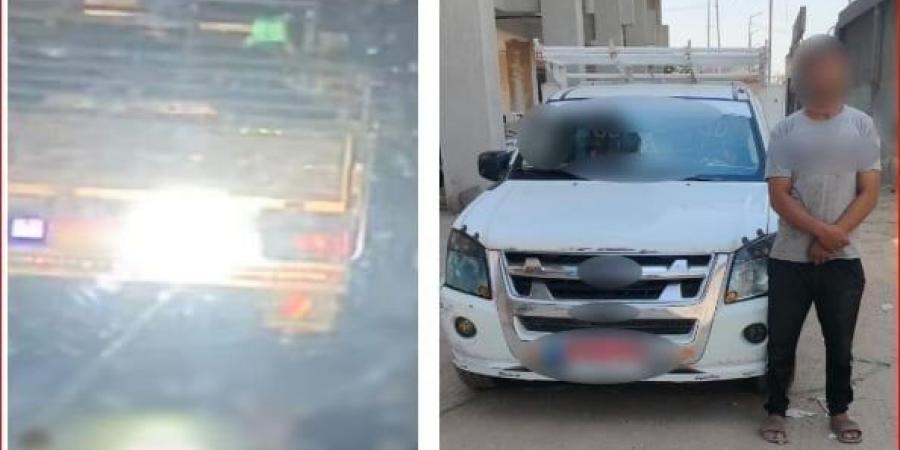 ضبط قائد سيارة نقل عرض حياة المواطنين للخطر على الطريق الدائري