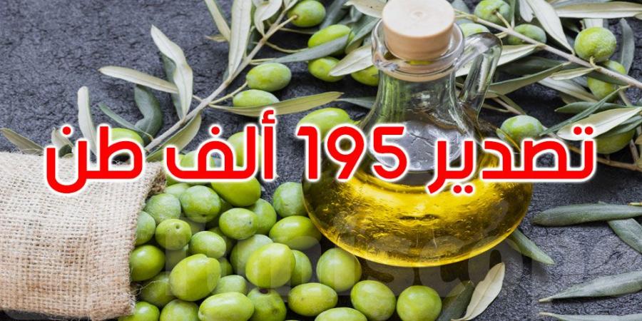 تصدير 195 ألف طن من زيت الزيتون نحو أكثر من 60 بلد