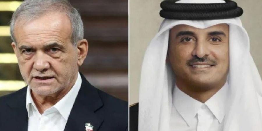 بزشكيان لتميم بم حمد.. قطر دولة شقيقة وصديقة ولم نستهدفكم بالهجوم