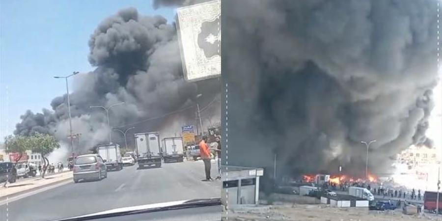بالفيديو .. كوادر الدفاع المدني تواصل جهودها للسيطرة على حريق قرب إشارة الحزام في عمّان