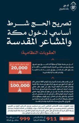 لا حج بدون تصريح وزارة الحج السعودية تحدد عقوبات المخالفين