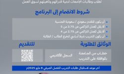 برنامج التدريب التعاوني من الهيئة السعودية للمياه