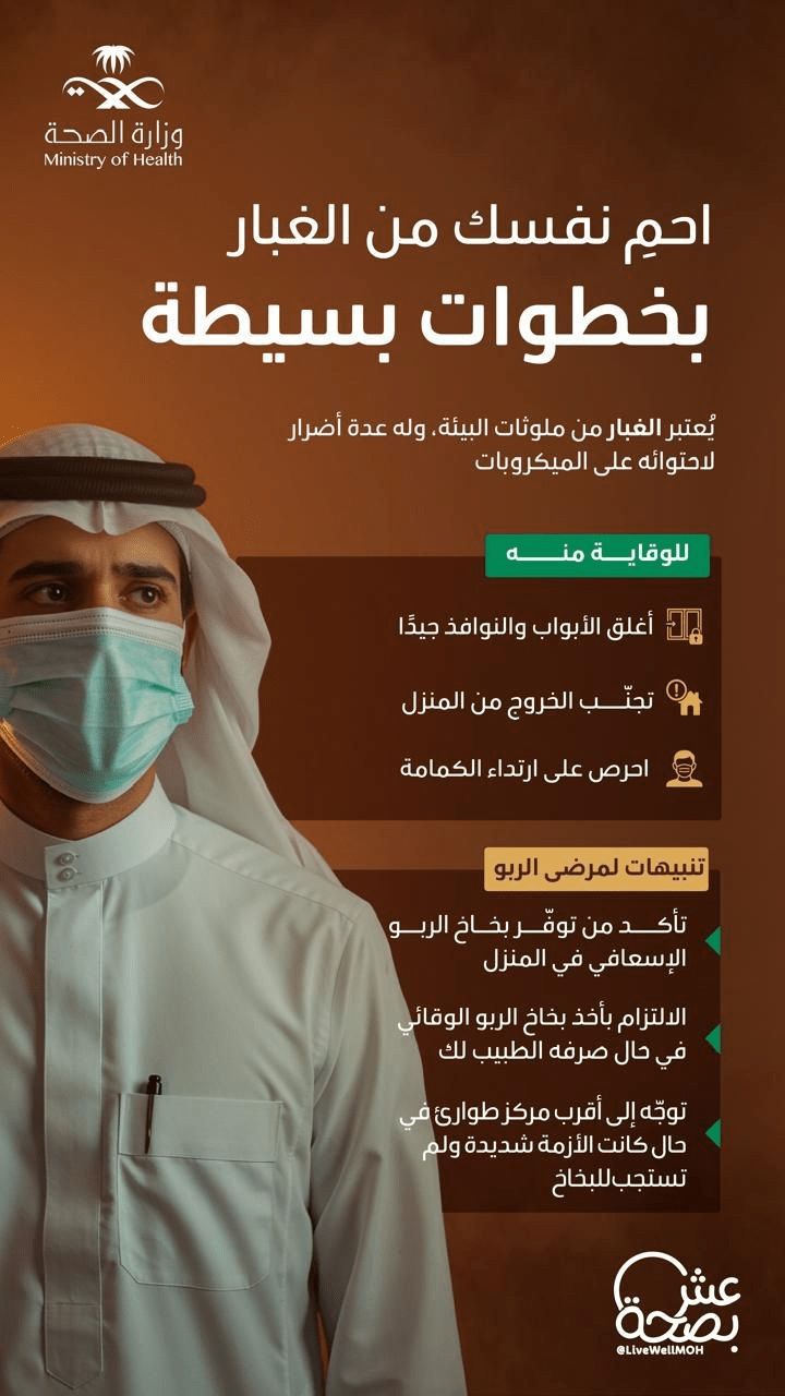 احم نفسك من الغبار بخطوات بسيطة