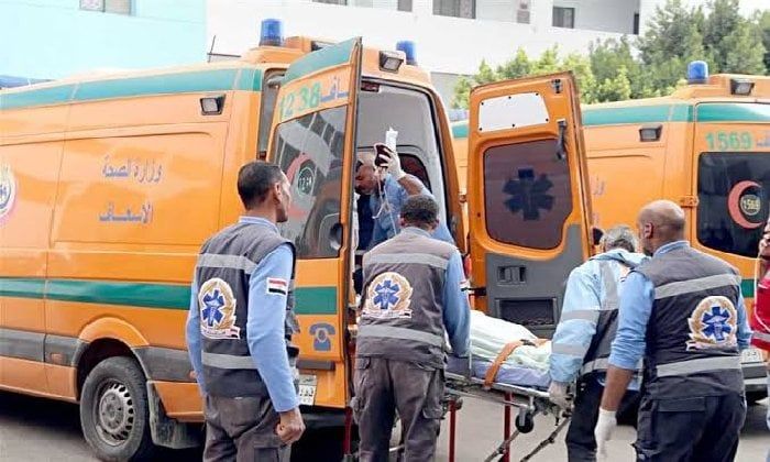 10 مصابين في حادث انقلاب ميكروباص على طريق الواحات بالمنيا