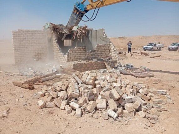 ضمن الموجه 26.. إزالة 24 حالة تعدٍ على أراضي الدولة والزراعة بفرشوط