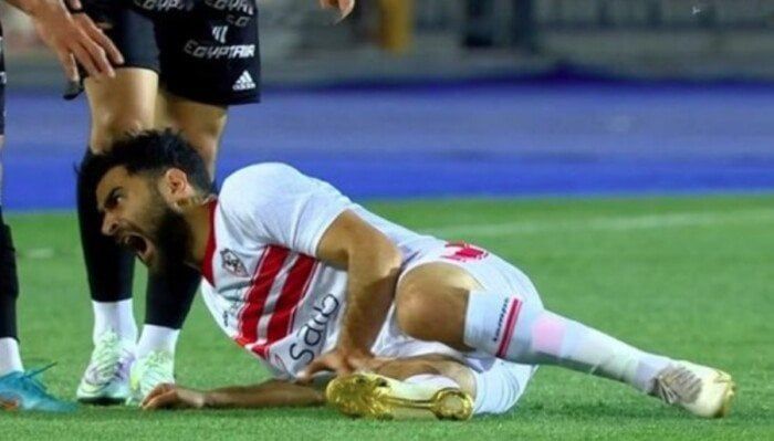 حمزة المثلوثي يبدأ برنامجه التأهيلي في الزمالك بعد جراحة الصليبي
