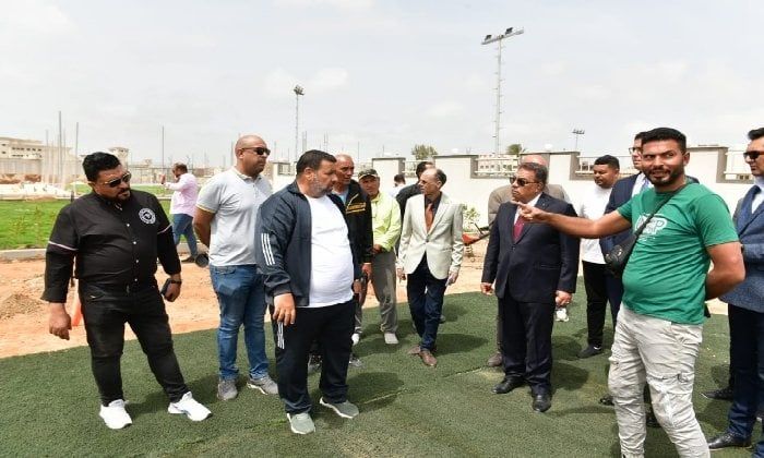 محافظ الدقهلية يتفقد أعمال المرحلة الأولى بنادى المنصورة الرياضى فرع جمصة