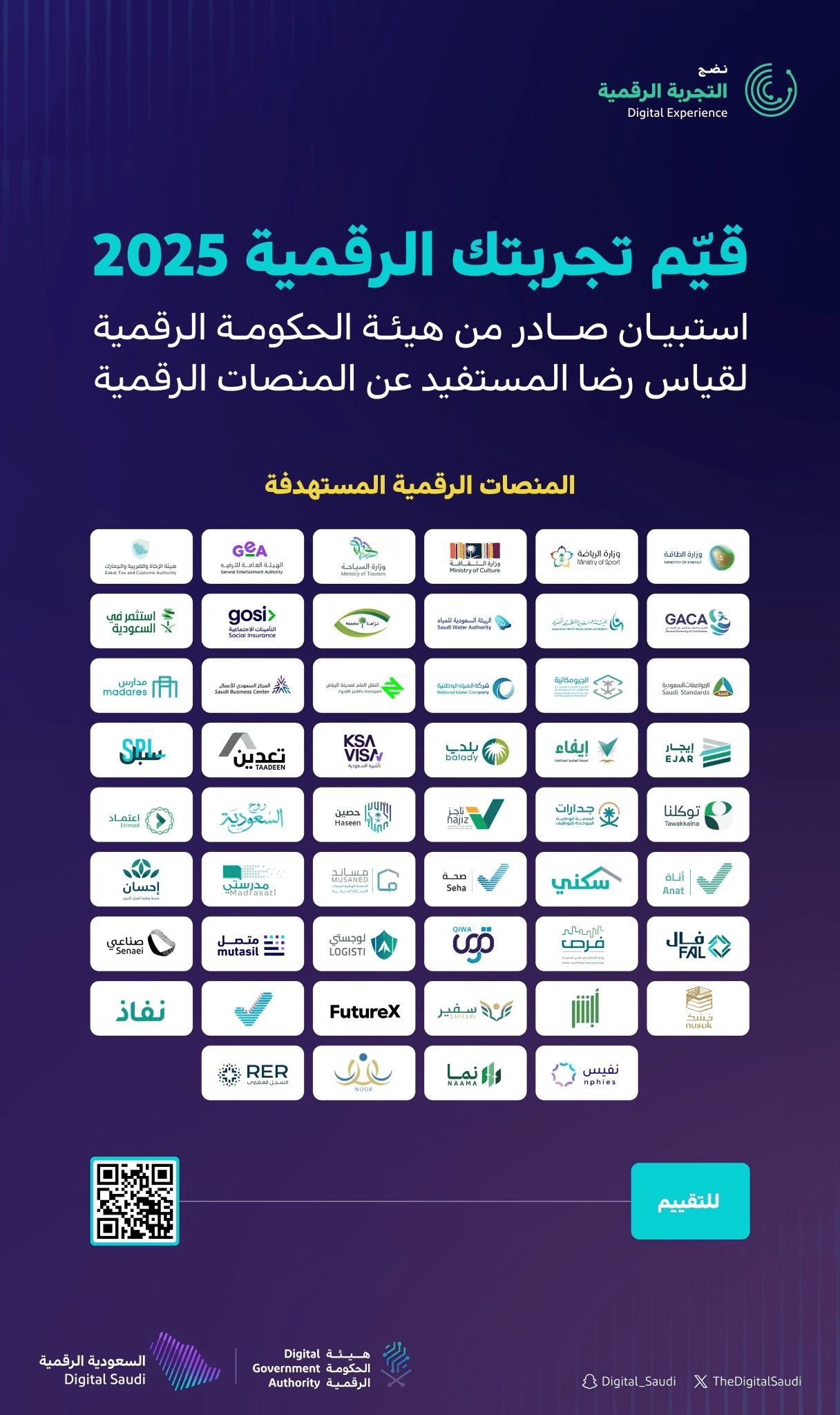 قيم تجربتك الرقمية 2025