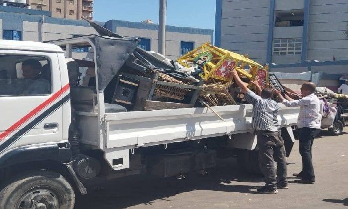 رفع 248حالة إشغال طريق في حملة لـ«محلية دمنهور» رابع أيام العيد بالبحيرة