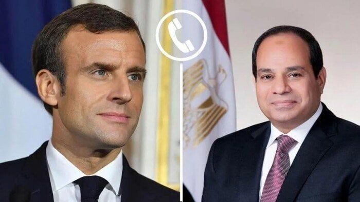 الرئيس السيسي ونظيره الفرنسي يشددان على أهمية استمرار التنسيق المشترك في مواجهة الأزمات الإقليمية والدولية