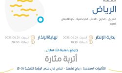 حالة الطقس اليوم في الرياض الإنذار الأصفر في الحريق والخرج والدلم والمزاحمية وحوطة بني تميم