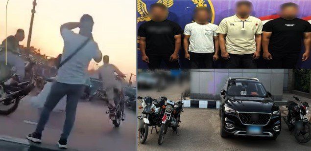 ضبط 4 أشخاص قاموا بحركات استعراضية في القاهرة.. فيديو