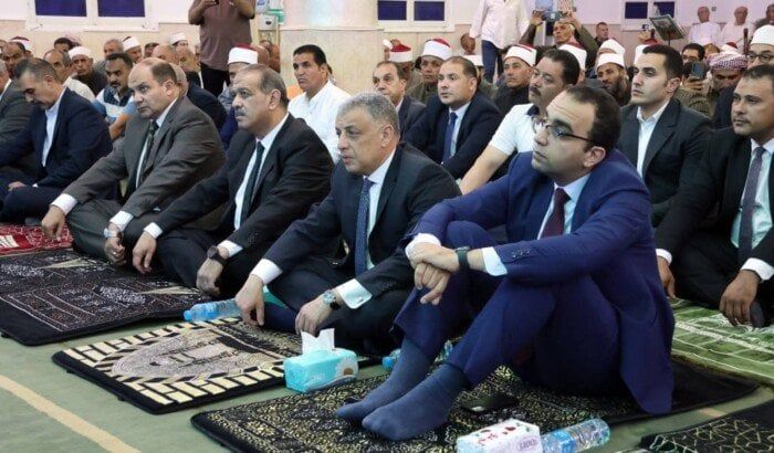 محافظ الإسماعيلية يشهد الاحتفال بالعام الهجري الجديد بمسجد الروضة الشريفة