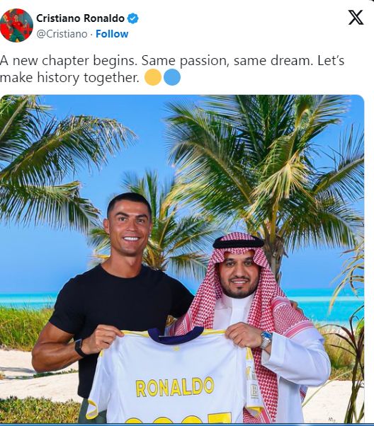 أول تعليق من رونالدو عقب التجديد للنصر