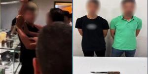 القبض على عامل بمطعم لإشهاره السلاح الأبيض خلال مشاجرة مع عملائه