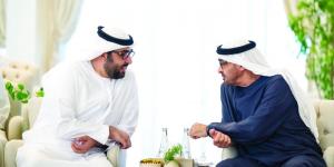 رئيس الدولة يستقبل ولي عهد أم القيوين