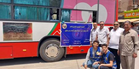حماة الوطن ببندر ملوي يشارك في الحملة القومية للتبرع بالدم