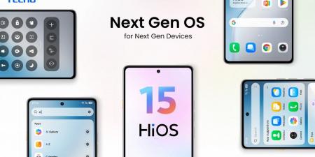 Tecno تكشف عن HiOS 15 بواجهة محسّنة وميزات ذكاء اصطناعي متطورة