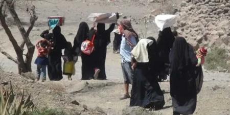 نزوح مئات المواطنين من مناطق سيطرة المليشيات الحوثية