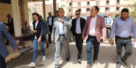 محافظ الجيزة يتفقد منشآت مدينة الطلبة والطالبات بالعجوزة