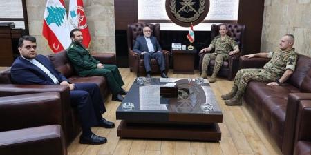قائد الجيش بحث مع السفير الإيراني بالأوضاع العامة واستقبل مديرة شؤون الأونروا بلبنان