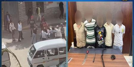 الداخلية تكشف تفاصيل "خناقة بالأسلحة البيضاء" في الجيزة .. فيديو 
