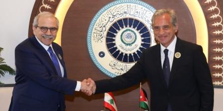 سلام وحسان ناشدا العمل لوقف الحرب بغزة وأكدا أهمية العمل المشترك لمعالجة أزمة النزوح