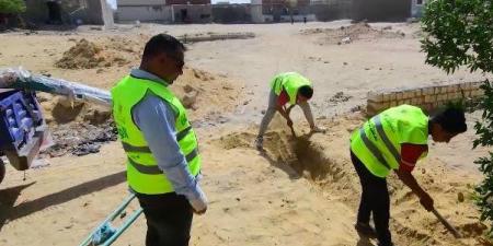 تركيب 100 وصلة مياه لمنازل الاسر الفقيره ببني سويف