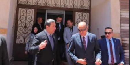 وزير العمل ومحافظ دمياط يتفقدان مبنى مديرية العمل بدمياط
