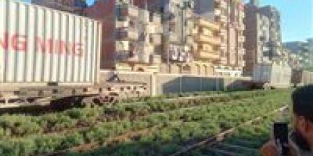 انحراف 7 عربات قطار بضائع أمام شربين دون خسائر بشرية