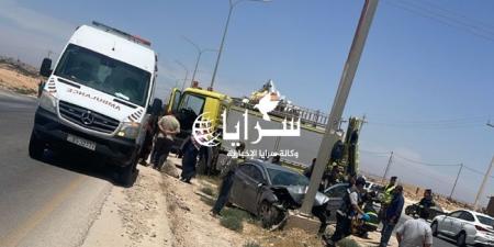 وفاة مديرة مدرسة على طريق الاوتوستراد بحادث سير مؤسف - صورة