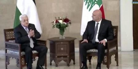 الرئيس عون استقبل محمود عباس.. والطبق الرئيسي أمني