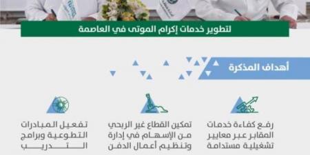 أمانة الرياضوإكرام تعززان خدمات العناية بالجنائز