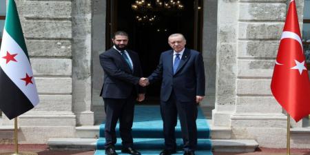 أردوغان يجري محادثات مع الشرع في إسطنبول