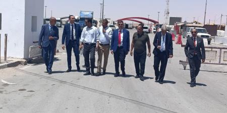 تطاوين : معبر ذهيبة-وازن الحدودي / زيارة ميدانية رفيعة للاطلاع على وضعية الأشغال المتوقفة