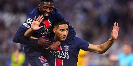 باريس سان جيرمان يتقدم بثنائية حكيمي وديوي عى انتر ميلان في نهائي دوري أبطال أوروبا