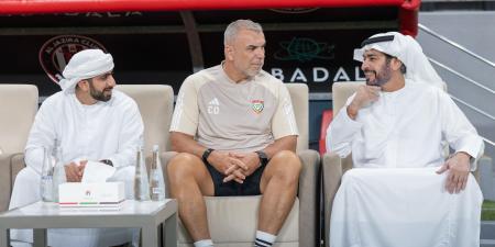 حمدان بن مبارك يؤكد ثقته بعناصر المنتخب ويطالبهم بأفضل أداء أمام منتخب أوزبكستان