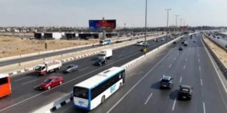 بدء التشغيل التجريبى للأتوبيس الترددى بالركاب من نزلة قليوب لأكاديمية الشرطة