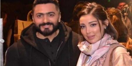 ابن تامر حسني يتعرض لوعكة صحية وبسمة بوسيل تطلب الدعاء له