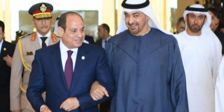 الشيخ محمد بن زايد يستقبل الرئيس السيسي في أبو ظبي وناقشا أهمية وقف النار بغزة