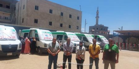 علاج ١٨٦٤ مواطنا بالمجان في قافلة طبية بدمياط 