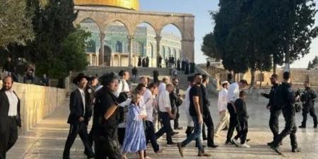 عشرات الصهاينة اقتحموا باحات المسجد الأقصى