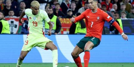 لامين جمال يتجاهل مصافحة رونالدو بعد نهائي دوري الأمم