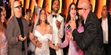 محمود العسيلي يتألق فى حفل زفاف منة القيعي ويوسف حشيش